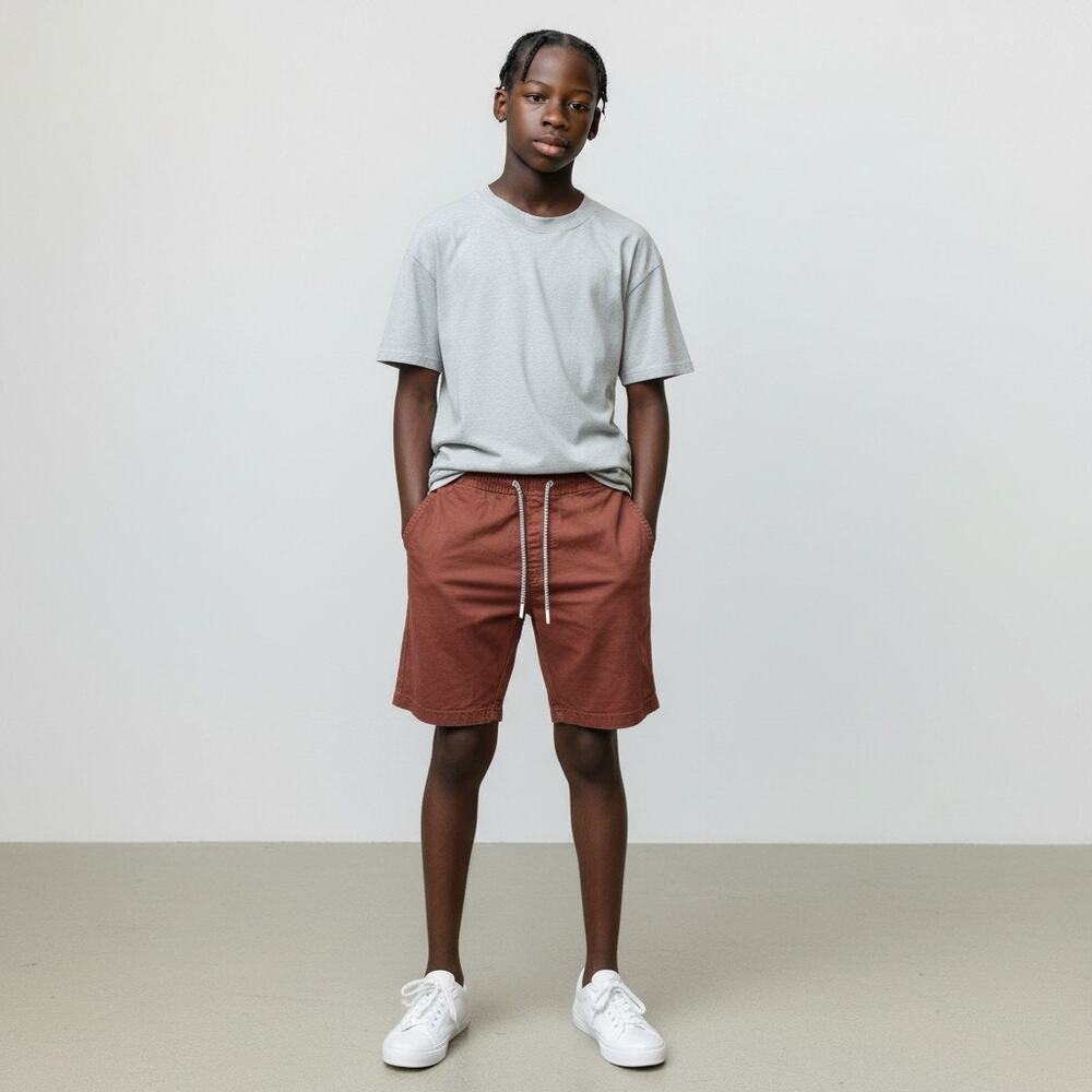 MBX Premium Goods Boys Burnt Orange Drawstring Shorts Size M